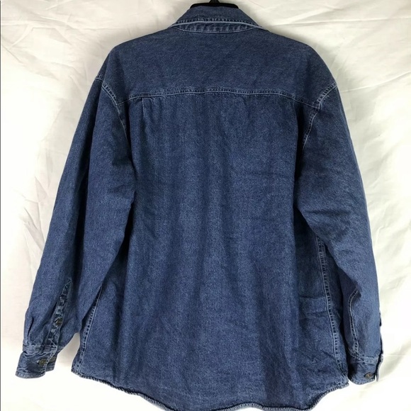 Levis Denim Jacket Plaid Fleece Lined Size Large - Picture 4 of 5